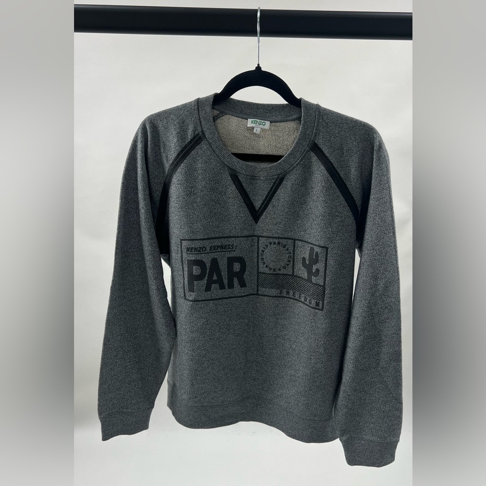 Kenzo Gray Graphic Sweatshirt